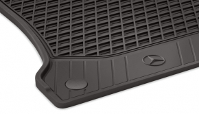 Set of floor mats for Mercedes W213 E 300/400/43 17 rubber black, type 2
