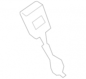 Mercedes W213 E 17-23 black driver's seat belt latch