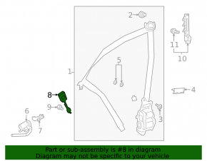 Mercedes W213 E 17-23 black driver's seat belt latch