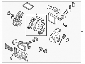 Heater assembly Mazda 3 19-21 under auto