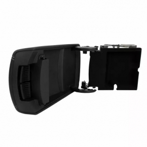 Central console with armrest Ford Edge 19-24 leather black with gray stitching