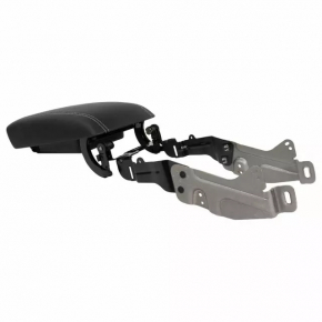 Central console with armrest Ford Edge 19-24 leather black with gray stitching