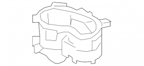 Lincoln MKC 17-19 Center Console Cup Holders