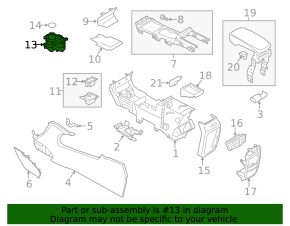 Lincoln MKC 17-19 Center Console Cup Holders