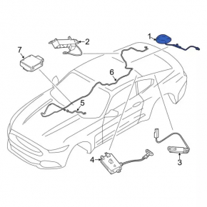 Antenna fin Ford Mustang mk6 18-23