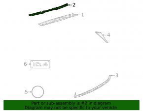 Bracket for spoiler trim of trunk door Volkswagen ID.4 21-23