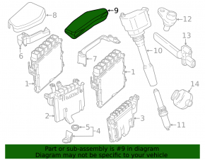 Engine Computer ECU Block Cover Left BMW 5 G30 18-19 4.4T
