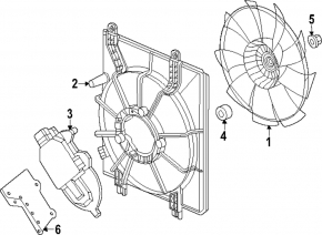 Impeller cooling fan Honda Accord 23- hybrid
