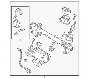 Steering rack VW Passat b8 16-19 USA electric OEM