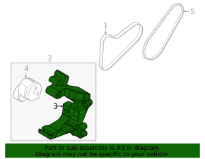 Alternator bracket Hyundai Sonata 20-2.5