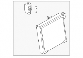 Nissan Rogue 21-24 us built evaporator with valve