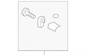 Rear left muffler bracket Hyundai Sonata 15-19 2.4