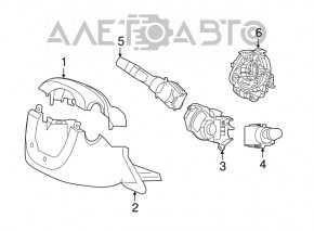 Left steering column switch Honda CRV 20-22 under fog lights