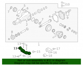 Subaru Outback 10-14 Rear Axle Bracket