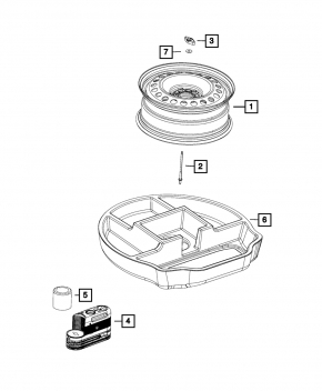 Jeep Cherokee KL 14-18 Trunk Tray Organizer Foam