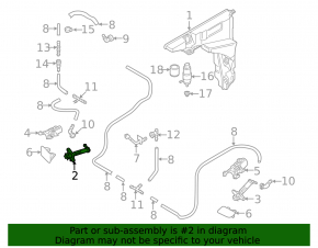 Right headlight washer nozzle for Audi A6 C8 19-24