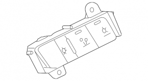 Audi Q8 19-25 touch-sensitive light control for rear fog lights