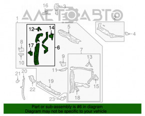 TV eyepiece right Toyota Highlander 11-13