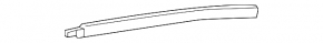 Right front panel trim for Lexus ES 19-22, dark wood, glossy, with backlight