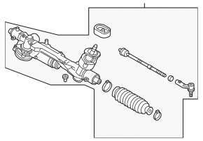 Power steering rack for Audi A3 22-25