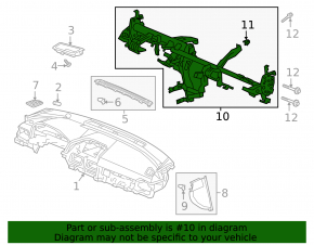 Honda Accord 18-22 Torpedo Reinforcement Pipe