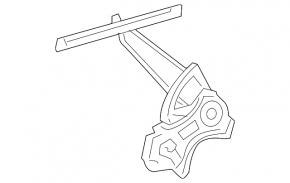 Rear left window lift with motor for Lexus LS460 LS600h 07-17