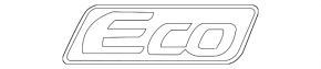 Emblem inscription "ECO" trunk door Toyota Prius 50 16-22