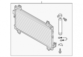 Air conditioner radiator condenser Mitsubishi Eclipse Cross 18- NISSENS