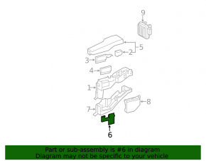 Toyota Avalon 2010 Underhood Fuse Box Cover