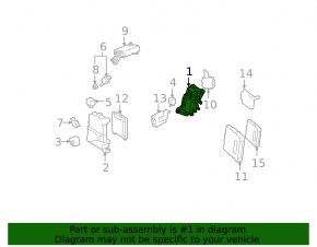 Bracket of blocks under the dashboard Toyota Prius 30 10-15