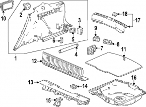 Right arch trim Honda CRV 23- HEV black