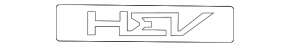 The Kia Sportage 23-26 trunk door HEV emblem