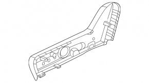 Nissan Murano 25-26 Platinum passenger seat control panel, dark gray