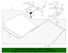Rain sensor for Toyota Rav4 16-18