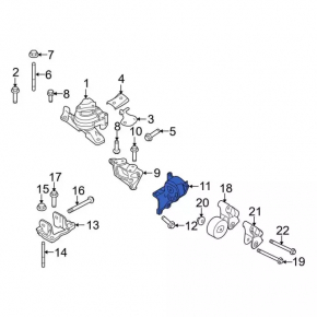 Engine mount left upper Ford Flex 09-12 automatic transmission