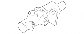Master brake cylinder with reservoir Porsche Panamera 10-16 with cover