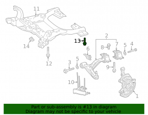 Front subframe mounting bolt 6pcs Mercedes CLA 14-19 23mm