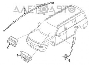 Airbag airbag seat right Ford Flex 09-19