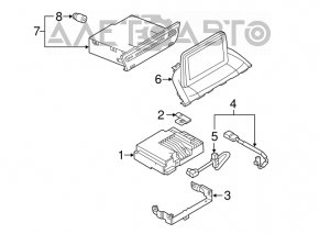 Radio tape recorder Mazda 3 14-18 BM Bose