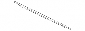 Lincoln MKZ 13-20 chrome door-glass molding, center rear right