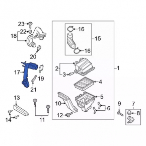 Ford Edge 19-24 2.7T Front Air Duct