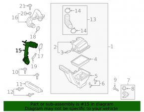 Ford Edge 19-24 2.7T Front Air Duct