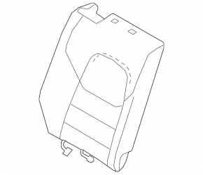 Backrest of the rear row 2 right Mazda CX-5 17 - gray leather, perforated, for cleaning