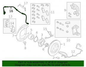ABS sensor rear right Land Rover Discovery 17-25