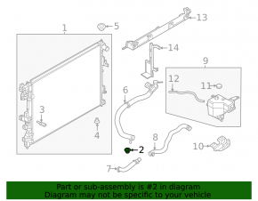 Lower right radiator support Nissan Murano 25-26
