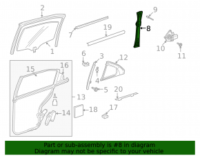 Window lift mechanism rear right Mercedes W221 with panel