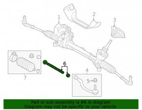 Left steering rod for Volvo S60 15-18