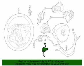 BMW 3 F30 12-18 Steering Wheel Vibrator