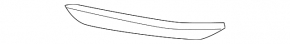 Reflector rear bumper left Honda Accord 16-17 rest
