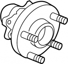 Front left hub for Nissan Pathfinder 22-25